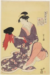 Femme en tant que Poète Funya No Yasuhide, 1793-1794
